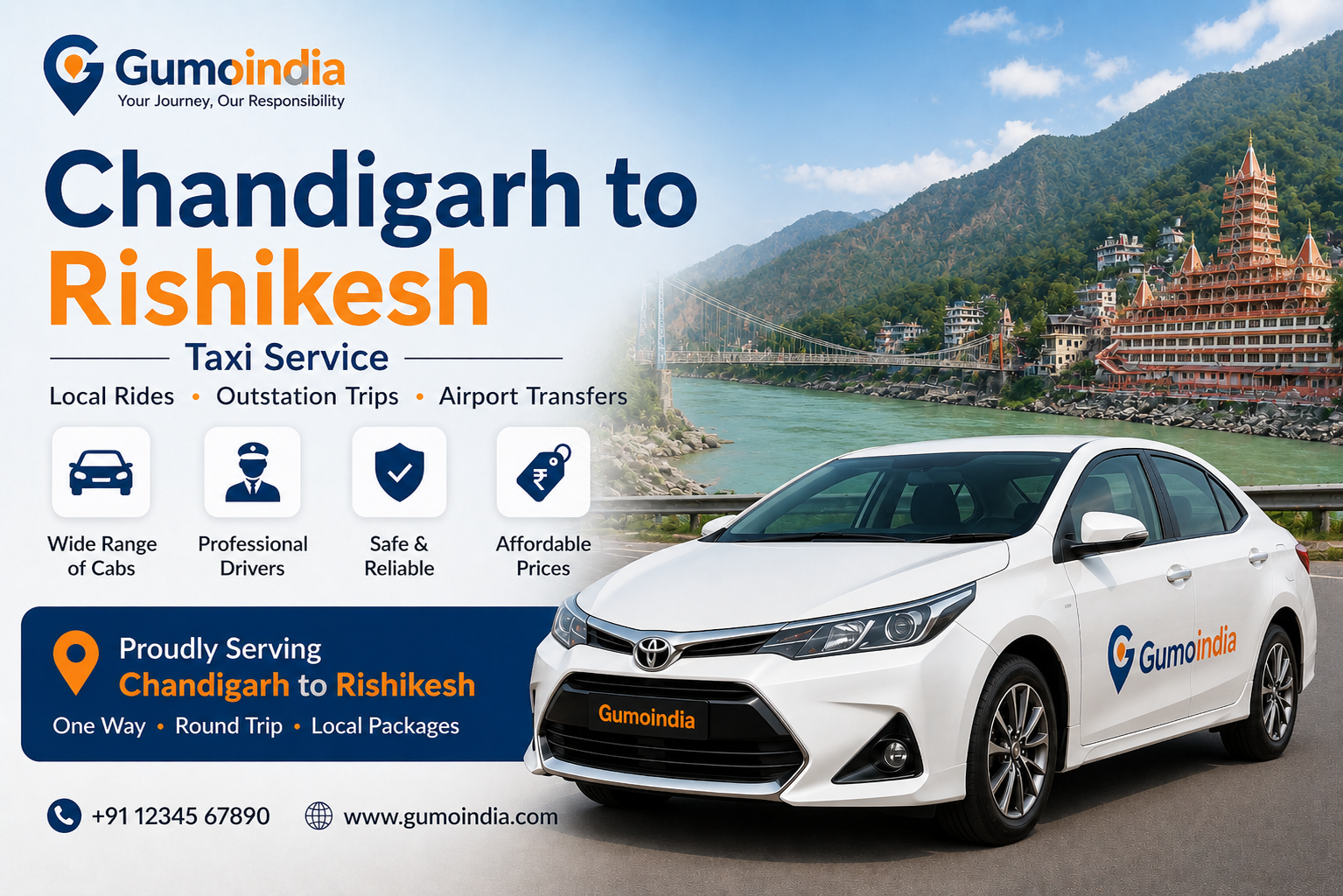 Chandigarh to Rishikesh