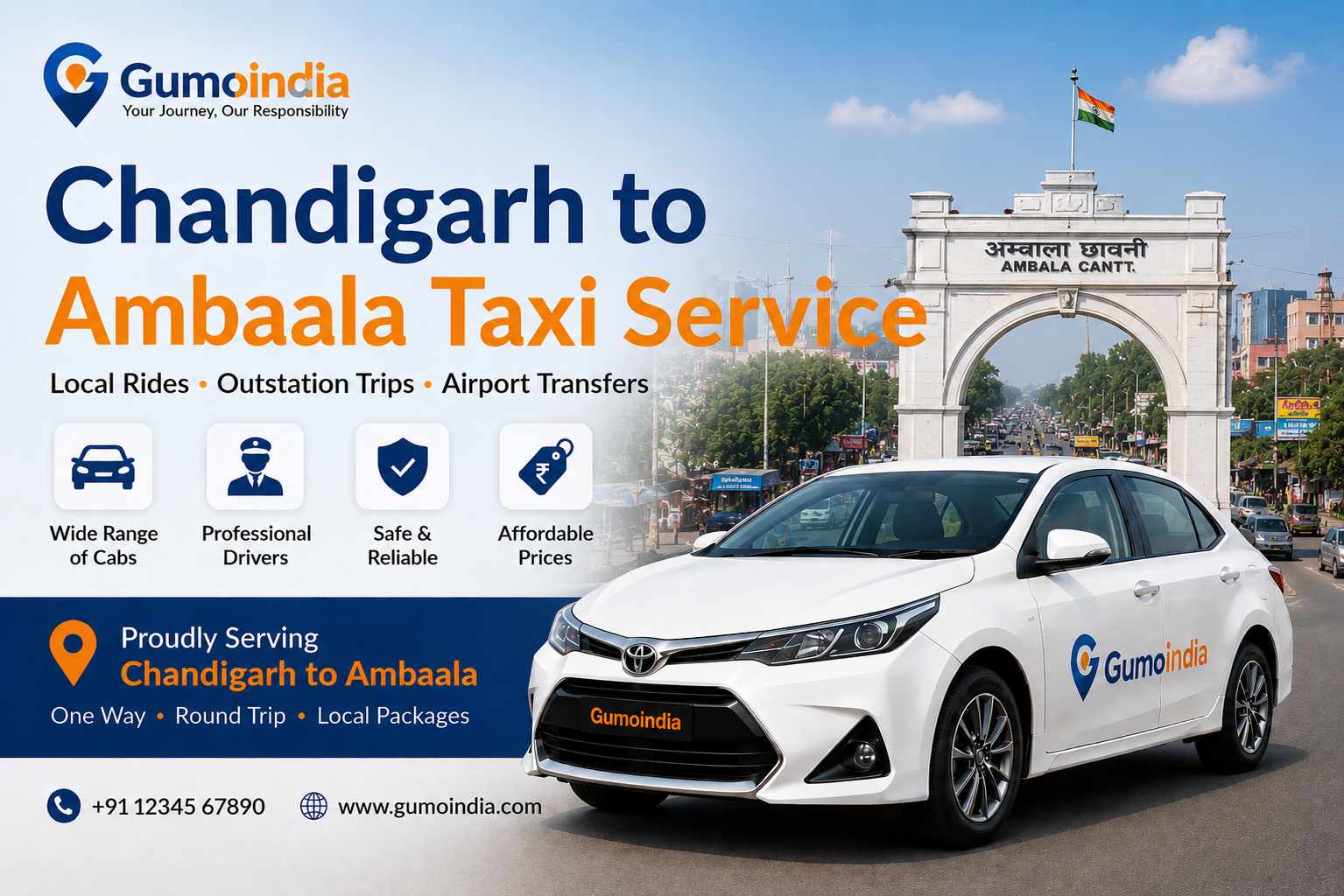 chandigarh to ambala