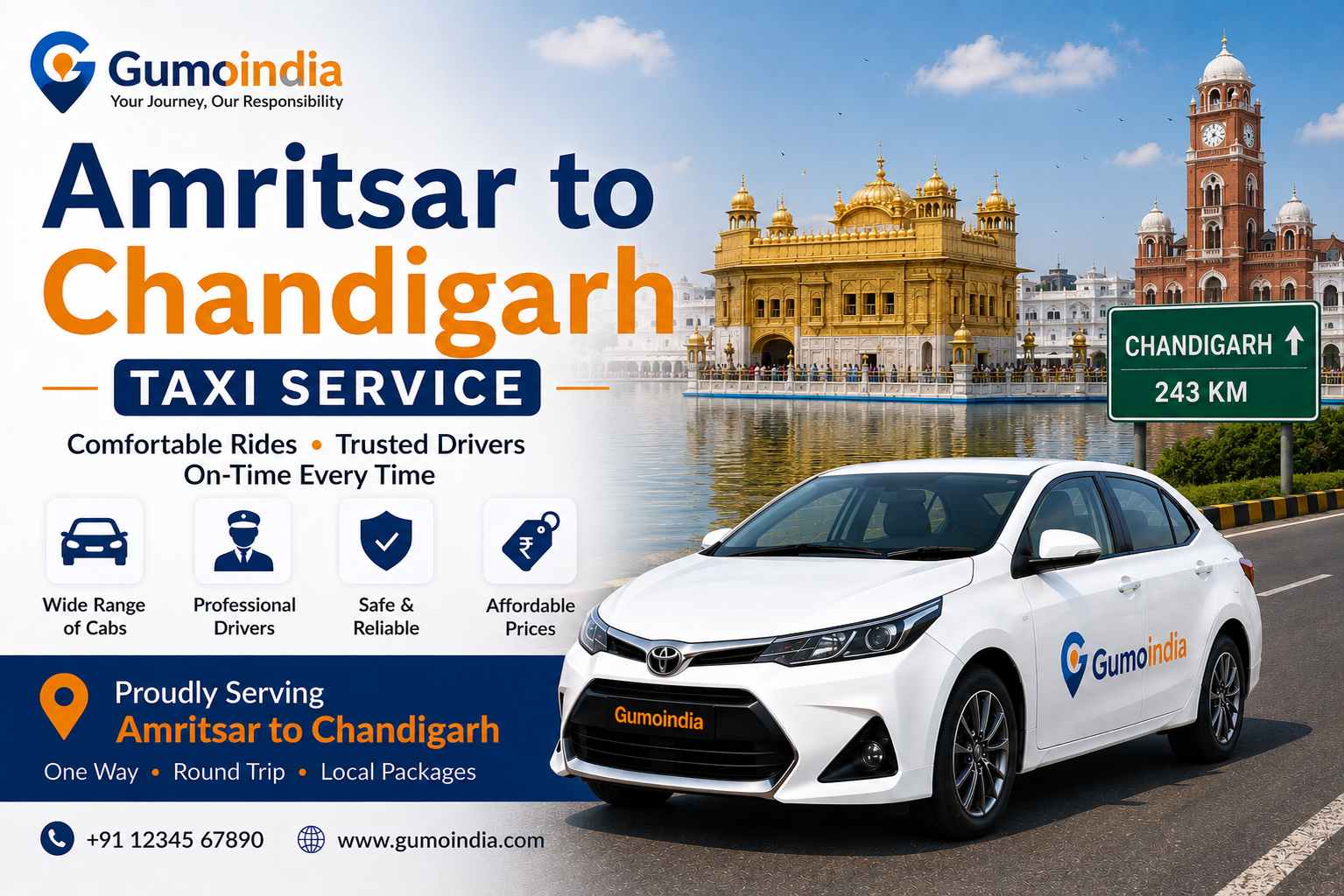 AMRITSAR TO CHANDIGARH