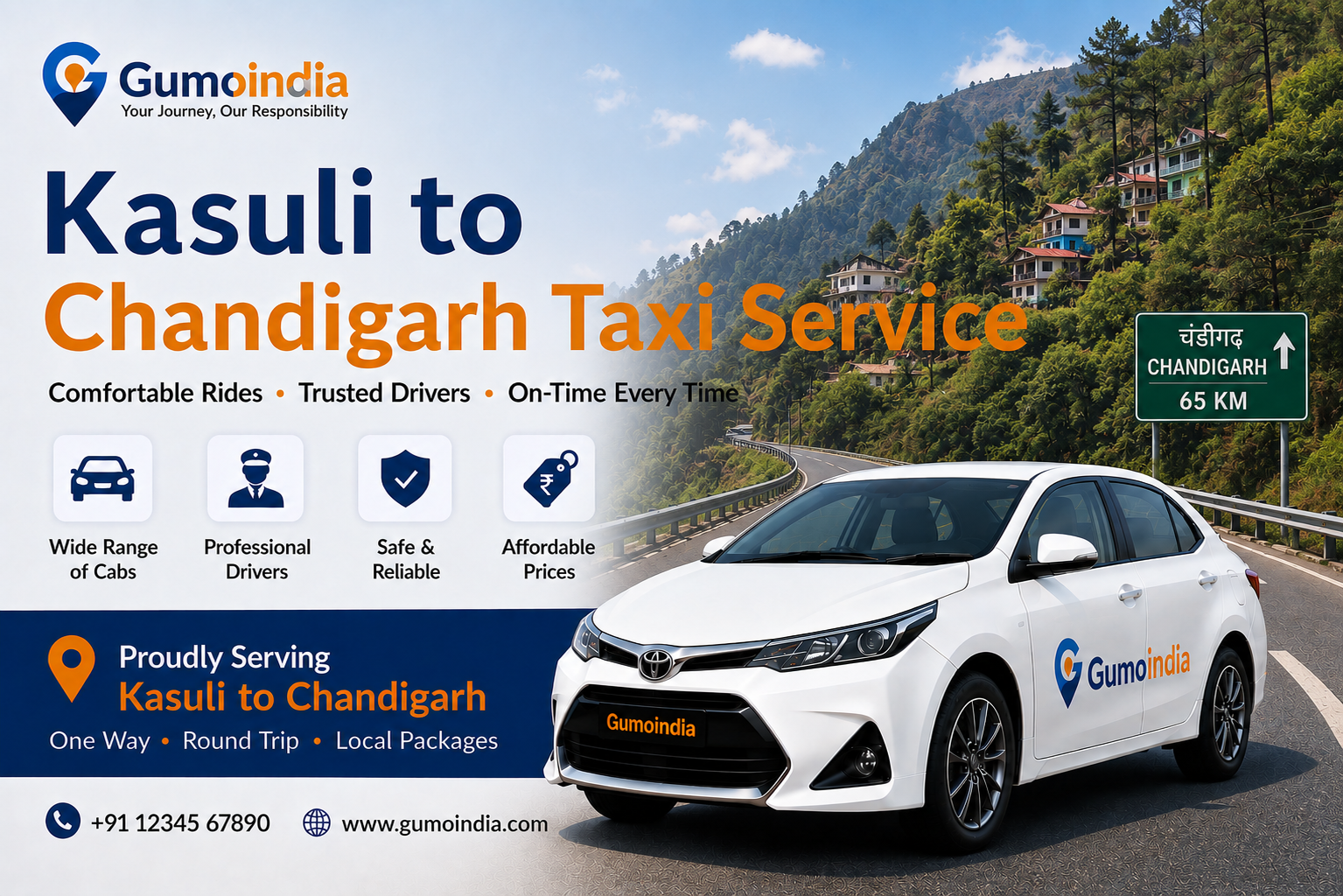 KASAULI TO CHANDIGARH