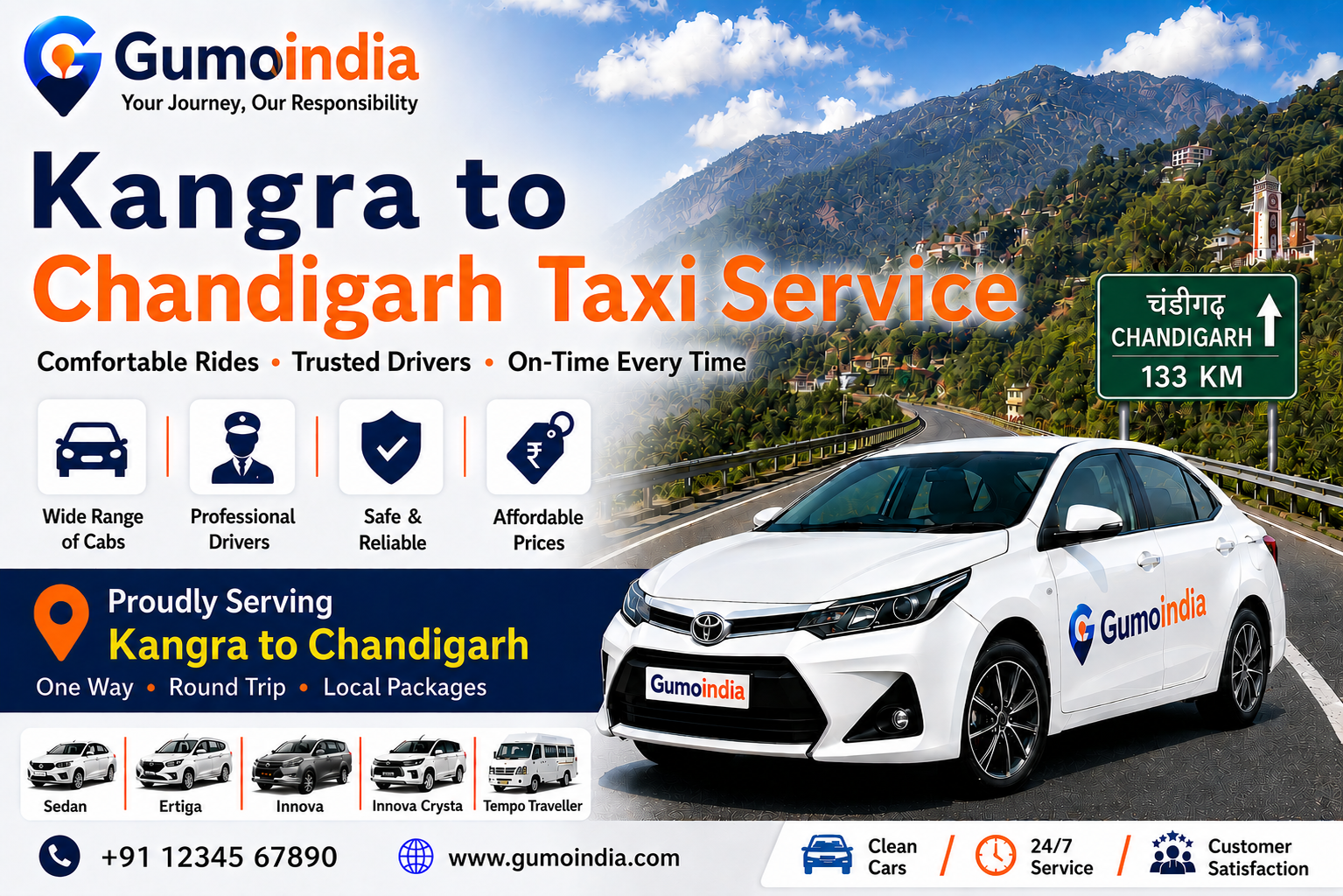 KANGRA TO CHANDIGARH