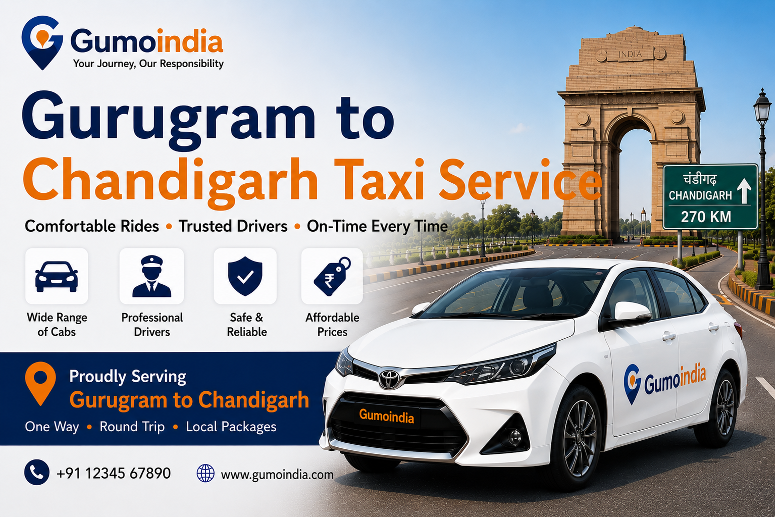 gurugram to chandigarh