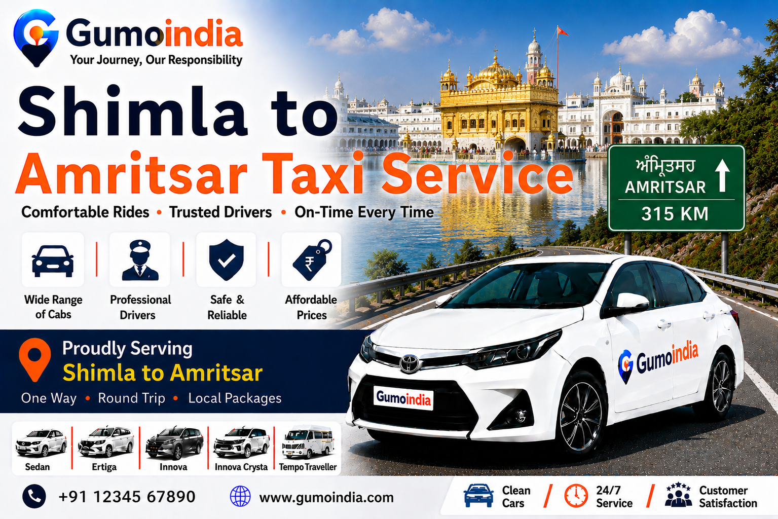 shimla to amritsar