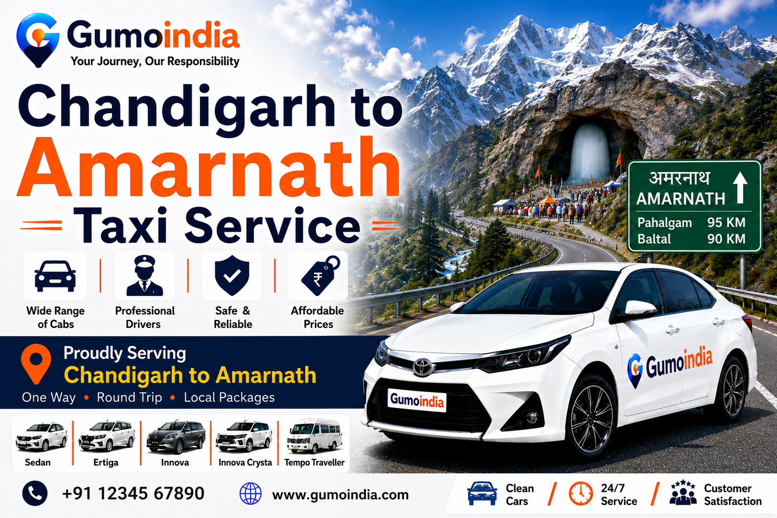 chandigarh to amarnath